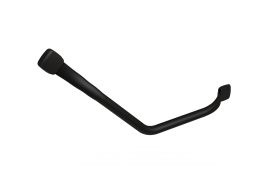 Barre monopoutre coudée 135° 33x33 cm noire MANA