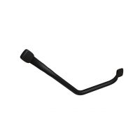 Barre monopoutre coudée 135° 33x33 cm noire MANA