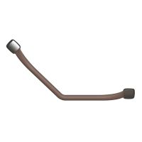 Barre coudée 135° 33x33 cm taupe Mana