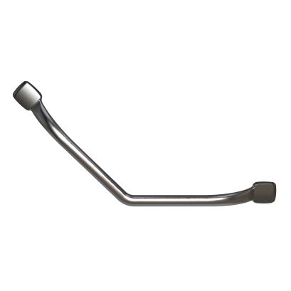 Barre coudée 135° 33x33 cm inox brossé Mana