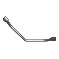 Barre coudée 135° 33x33 cm inox brossé Mana