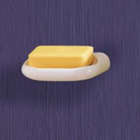 Soap holder, White ABS, 145 x 40 x 100 mm