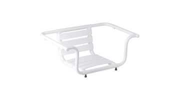 Adjustable bath seat, White Epoxy-coated Aluminium , 420 x 890 x 260 mm, Ø 30 mm