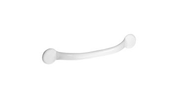 One-piece grab bar, 430 mm, White Epoxy-coated Steel, 430 mm, Ø 25 mm