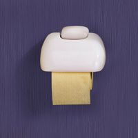 Lignon, Toiletrolhouder, Wit ABS