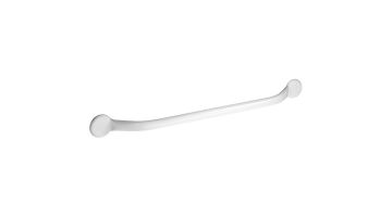 One-piece grab bar, 700 mm, White Epoxy-coated Steel, 700 mm, Ø 25 mm