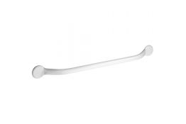 One-piece grab bar, 700 mm, White Epoxy-coated Steel, 700 mm, Ø 25 mm