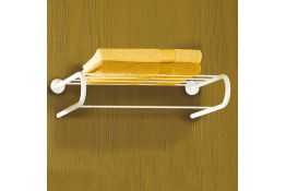 Rack porte-serviettes, 550 mm, Acier Epoxy Blanc Rack porte-serviettes, 550 mm, Acier Epoxy Blanc