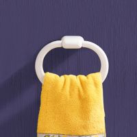 Towel ring, White ABS, 260 x 190 x 60 mm