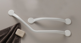 White Epoxy Coated Steel One Piece Bars Godonnier Sas
